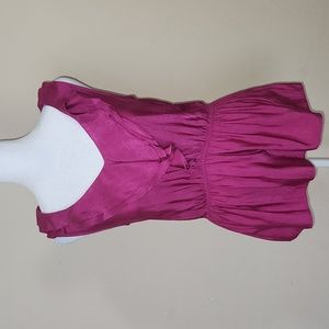Express Pink Sleeveless V-Neck Top in Size XS